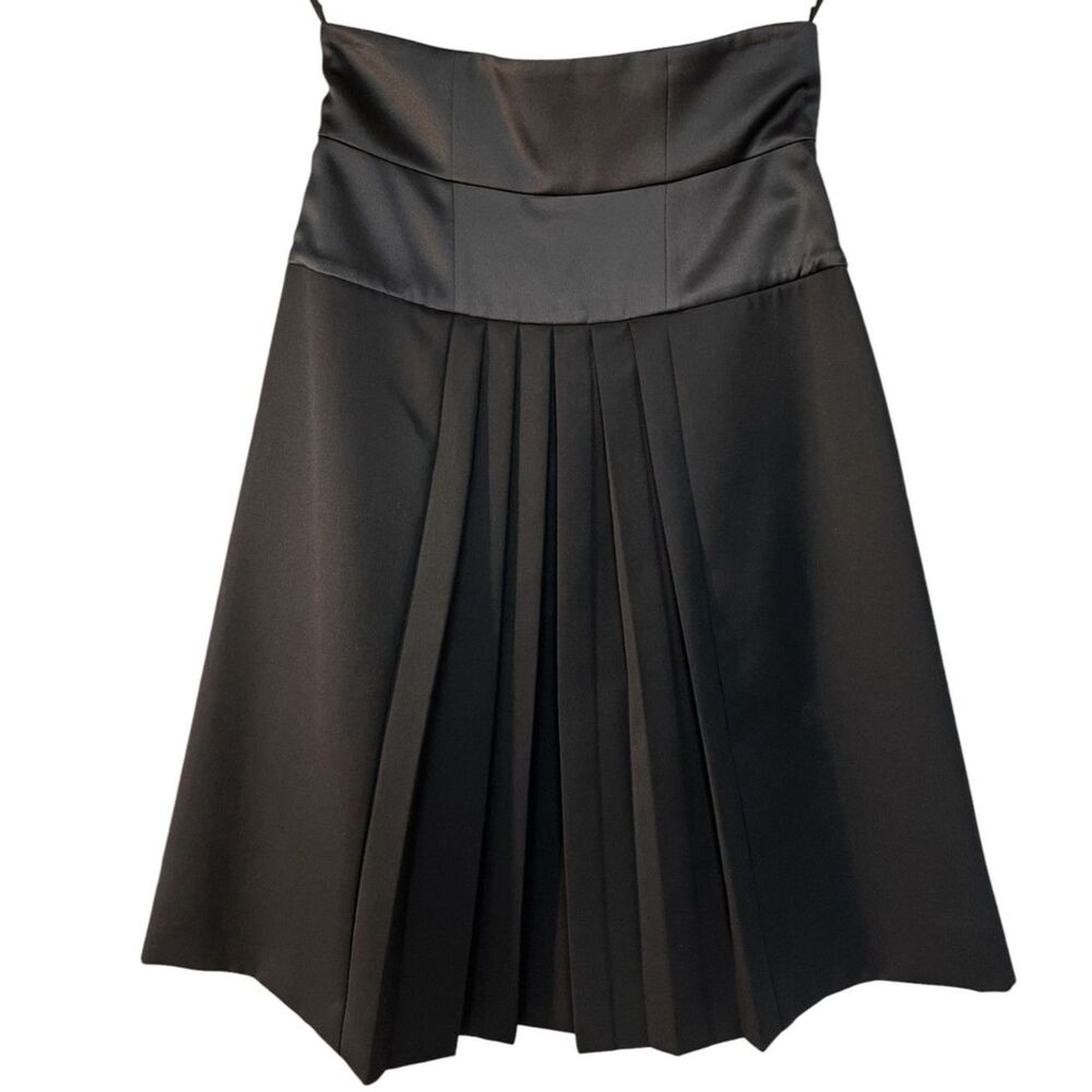 Y2K Saint Laurent YSL Pleated Midi Skirt - EU 38/US 8